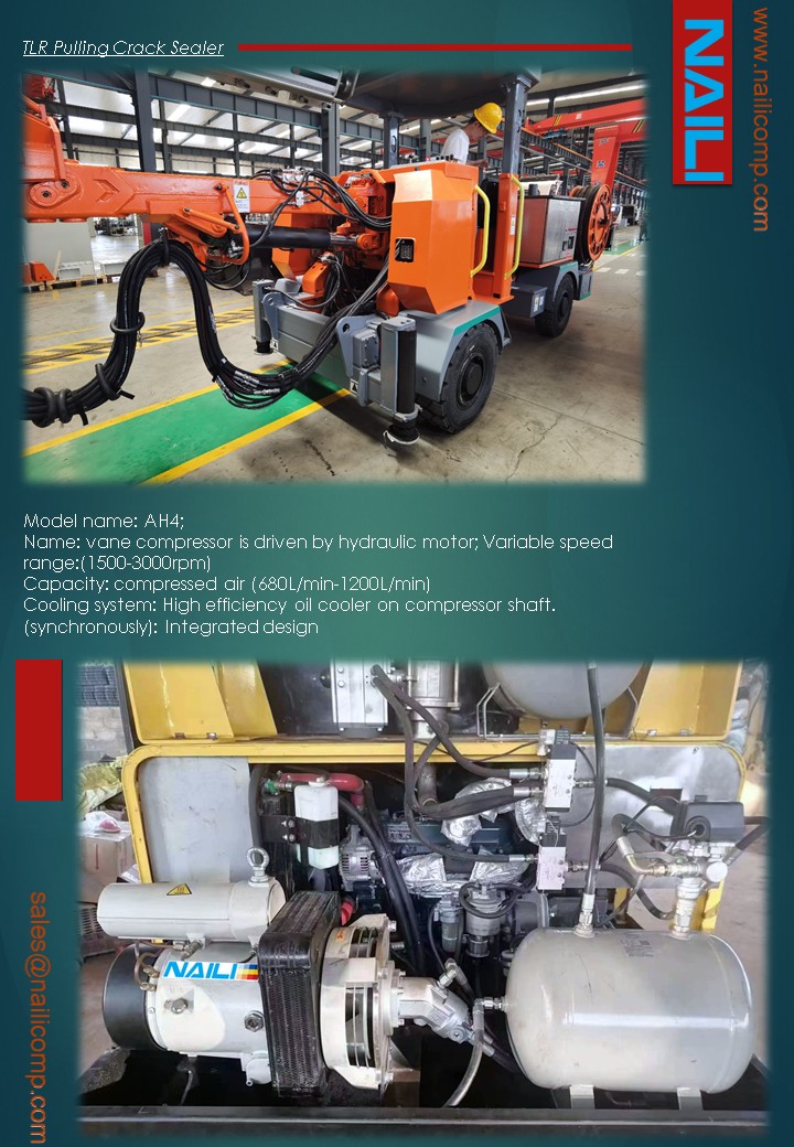 Hydraulic Compressor for road patching machines