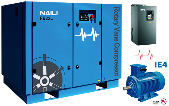 NAILI PA/PB series Energy saving type rotary vane compressor