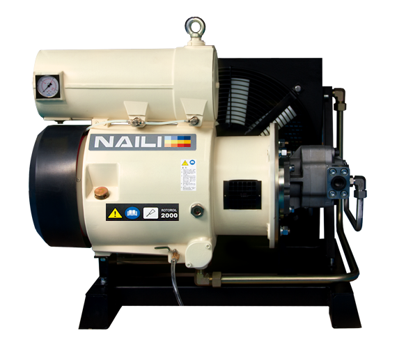 New AH series Hydraulic driven Rotary Vane Compressors Synchronized 
