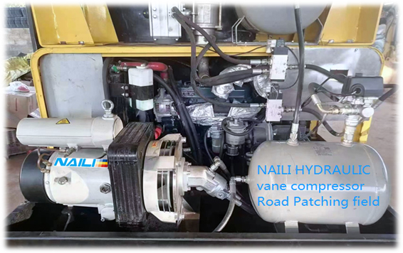 Hydraulic Compressor for road patching machines 